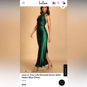 Satin emerald green love in your life lulus dress